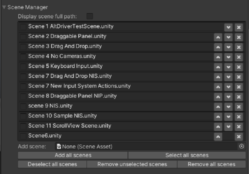 Scene Manager Screenshot
