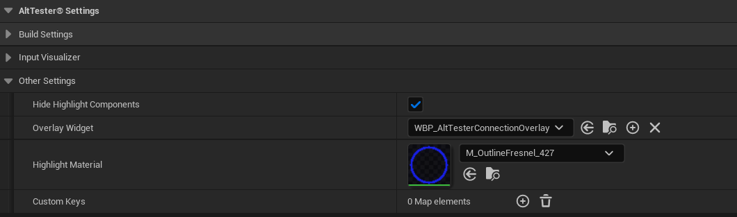 AltTester® Settings - Other Settings